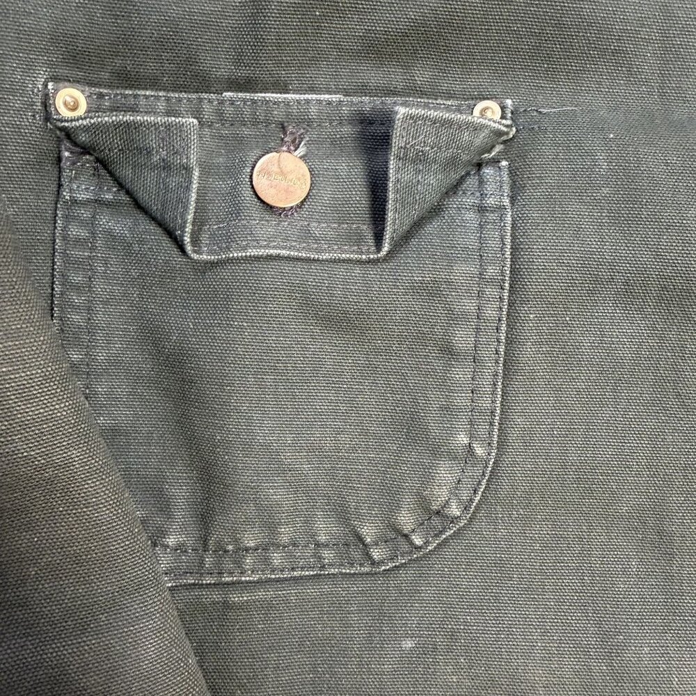 Vintage Carhartt CB104 Olive Green 50 USA 2X Work chore Jacket Blanket Lined Coa - Picture 10 of 16